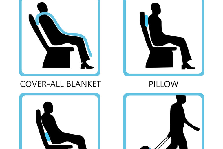 Fleece Travel Blanket Packable school style