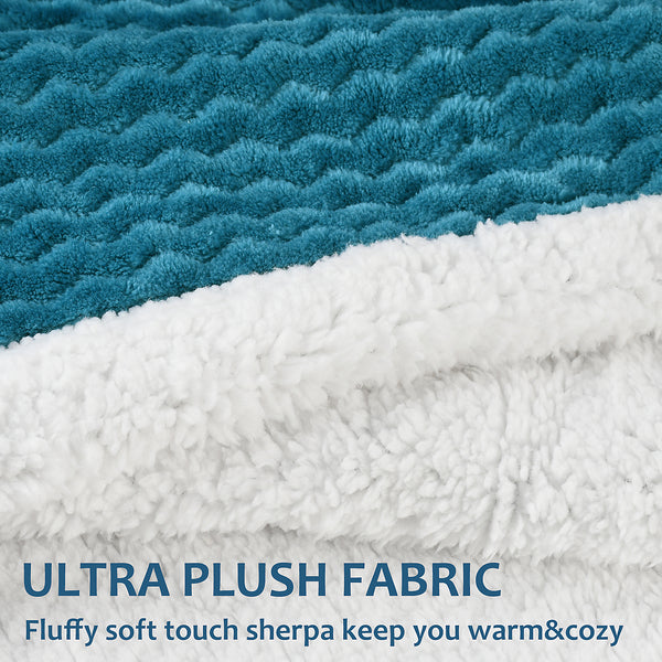 Chevron Sherpa Throw Blanket close-up detail