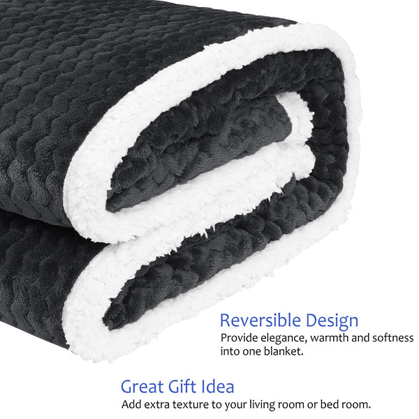Chevron Sherpa Throw Blanket product image 5
