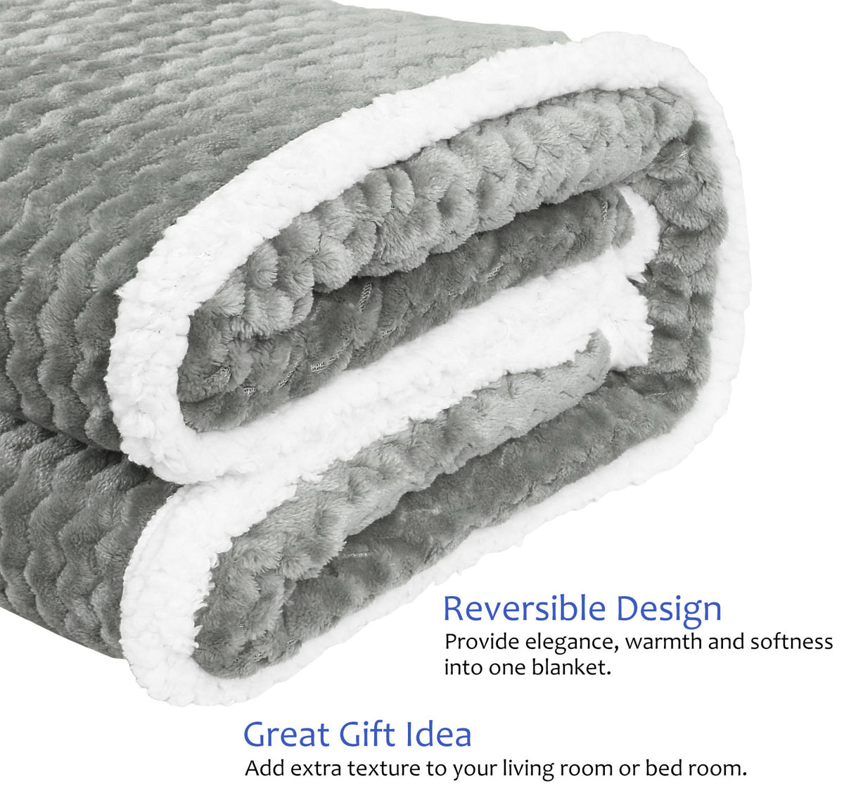 Chevron Sherpa Throw Blanket product image 12