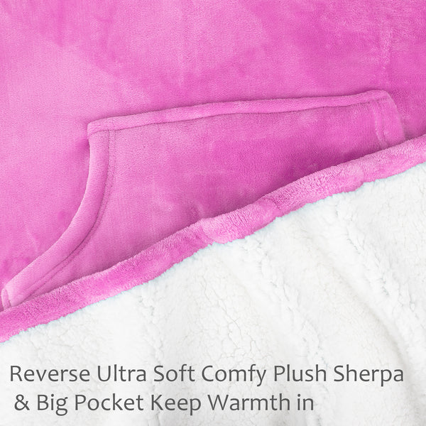 Sherpa Wearable Blanket Poncho