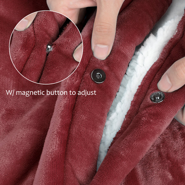 Sherpa Wearable Blanket Poncho