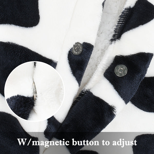 Sherpa Wearable Blanket Poncho Pattern