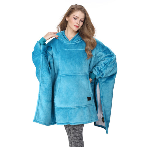 Sherpa Batwing Sleeve Blanket Sweatshirt - Home and Garden product photo