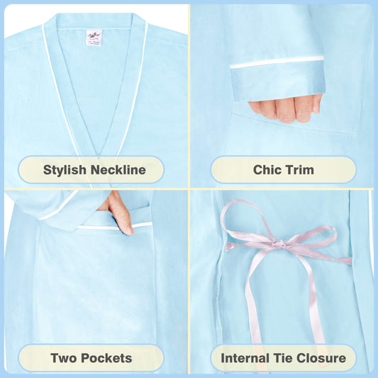 Tirrinia White Lightweight Women's Robes