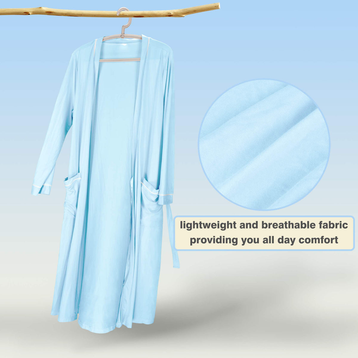 Tirrinia White Lightweight Women's Robes