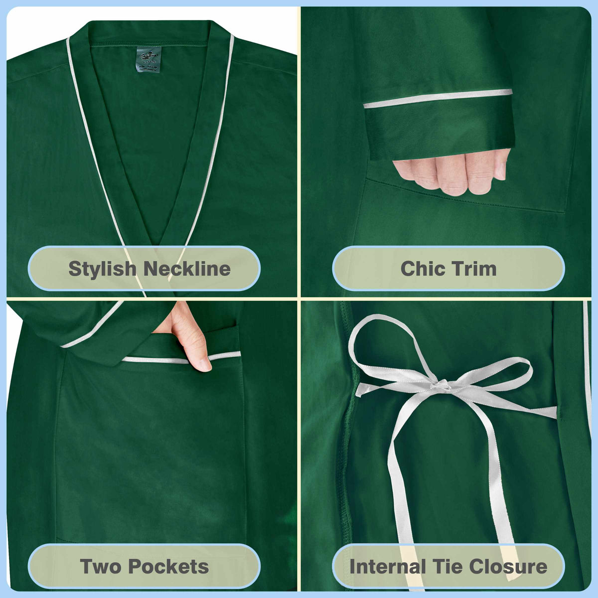 Tirrinia White Lightweight Women's Robes
