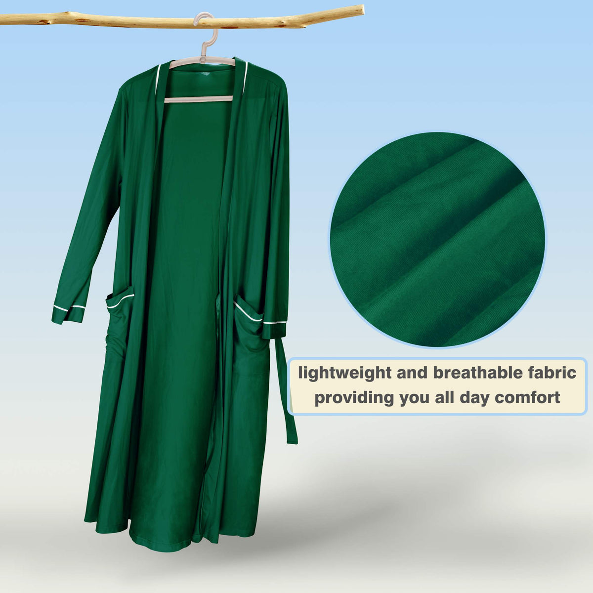 Tirrinia White Lightweight Women's Robes