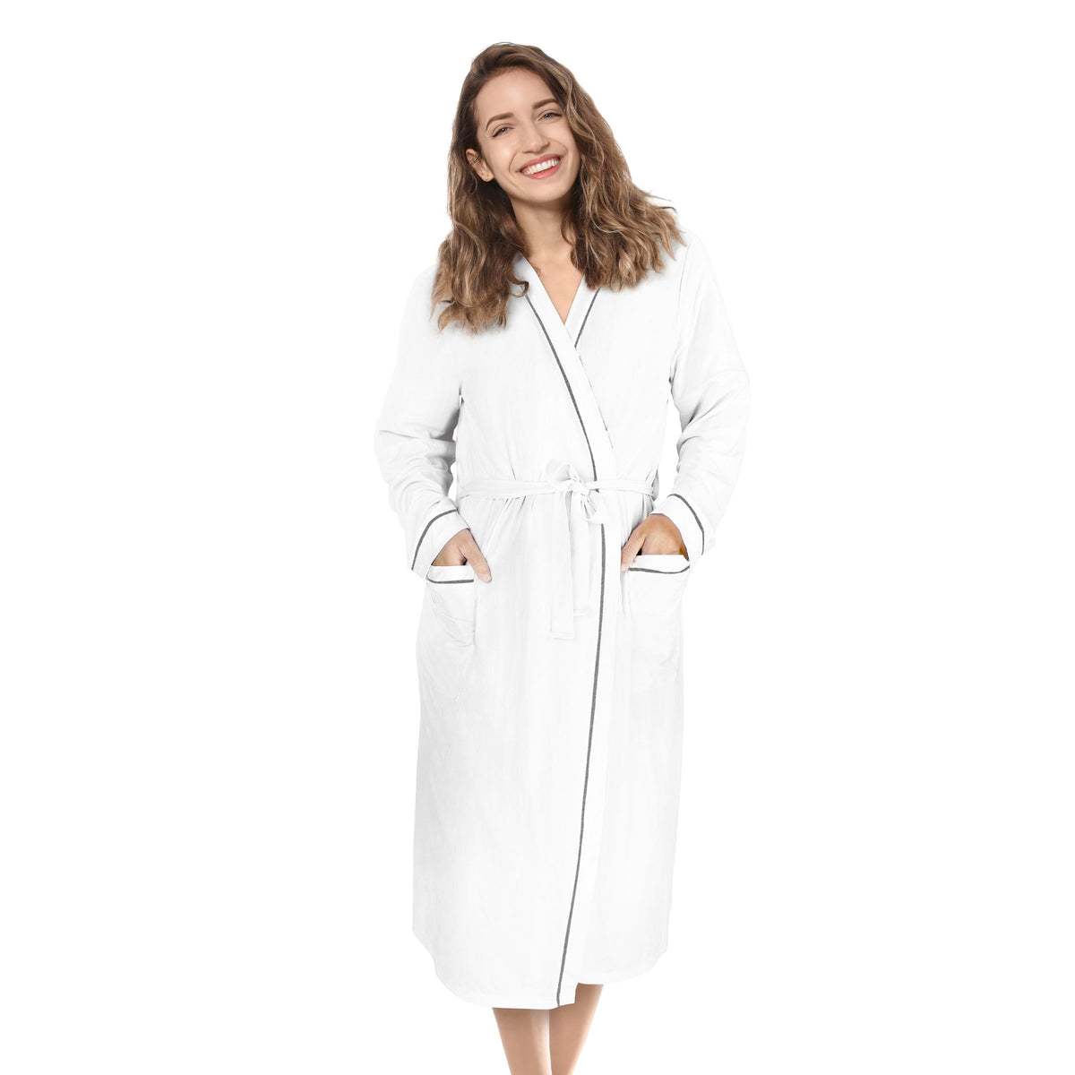 Tirrinia White Lightweight Women's Robes