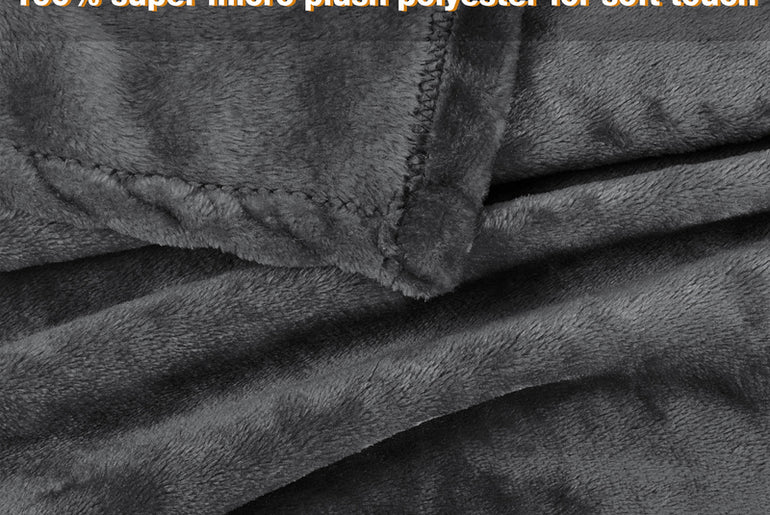Dark Color Fleece Wearable Blanket Thin style