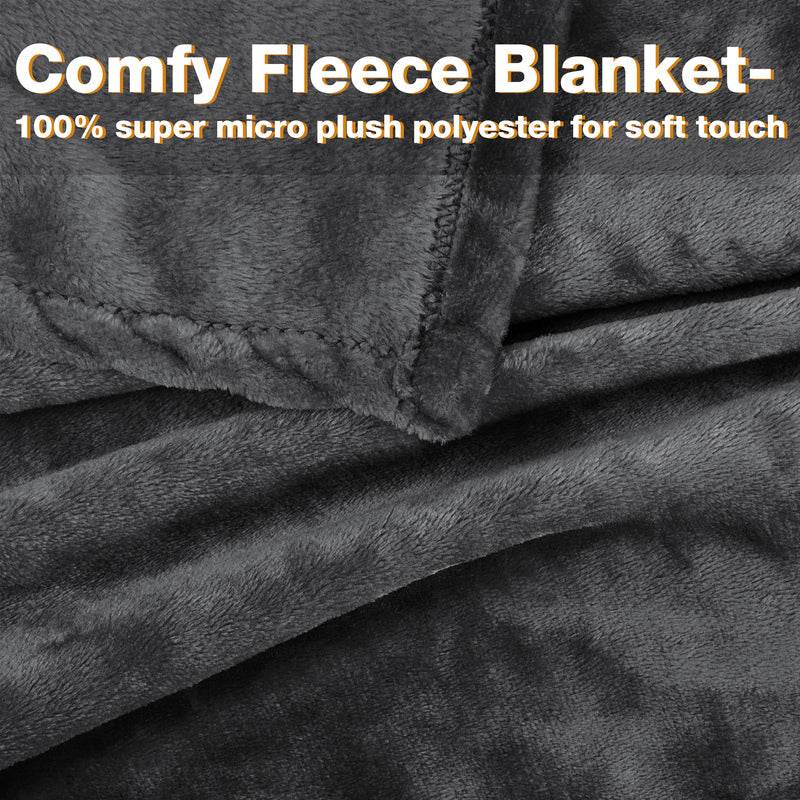 Dark Color Fleece Wearable Blanket Thin style