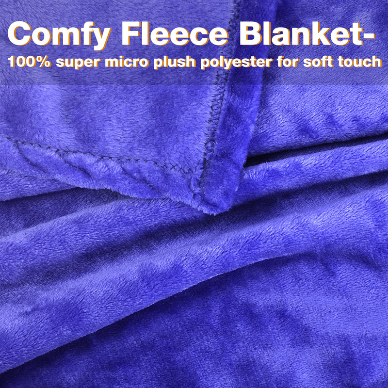 Dark Color Fleece Wearable Blanket Thin style