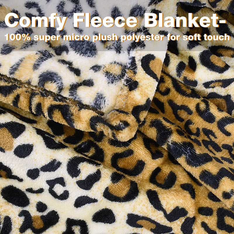 Fleece Wearable Blanket with Animal Patterns
