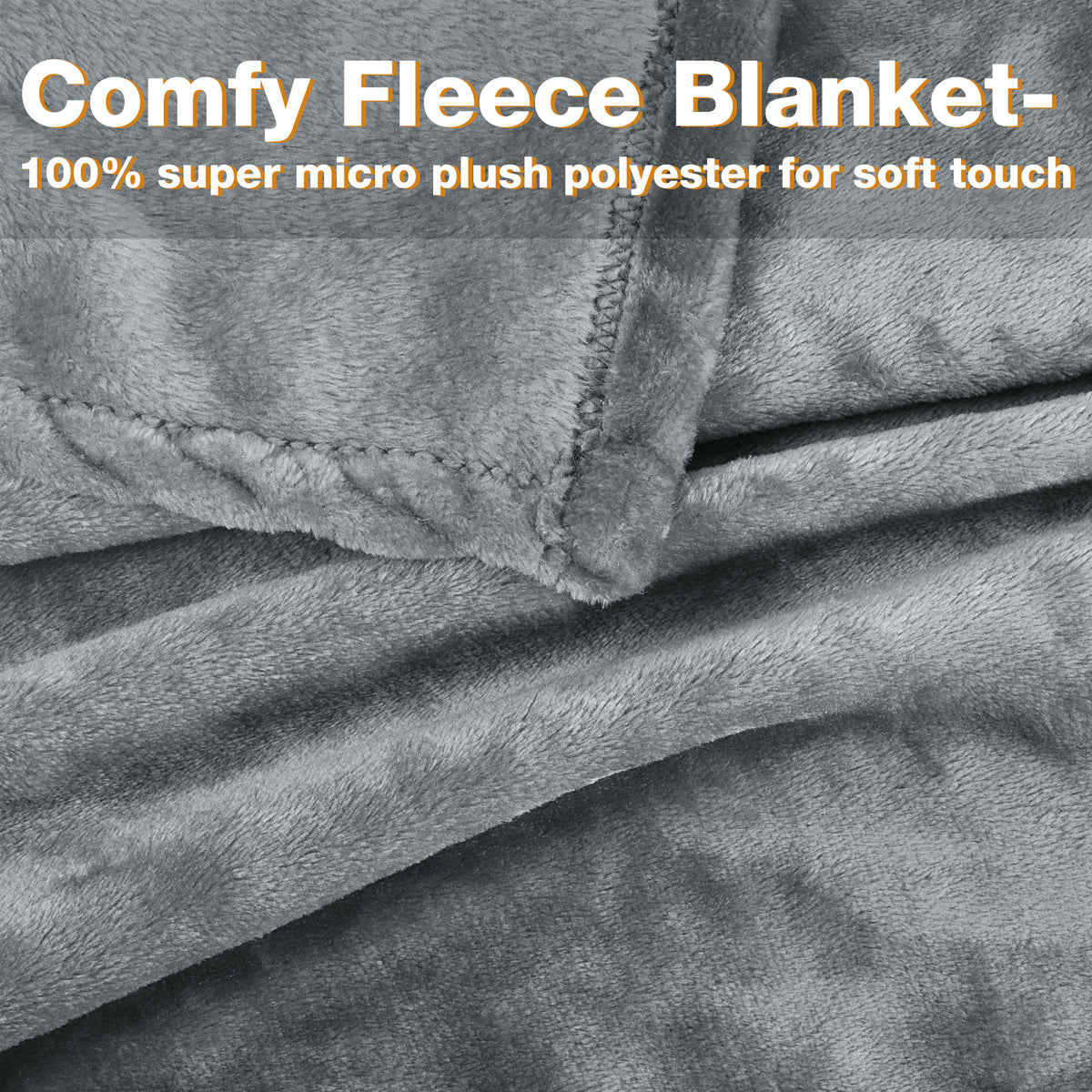 Long Fleece Wearable Poncho Blanket with Hood