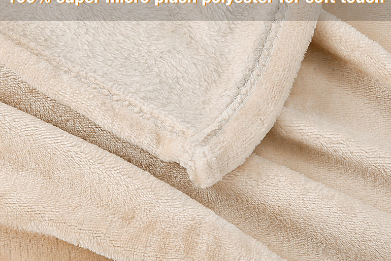 Light Color Fleece Wearable Blanket
