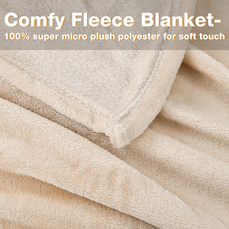 Light Color Fleece Wearable Blanket