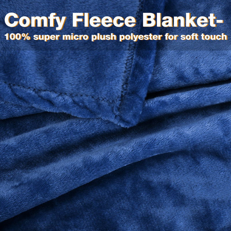 Dark Color Fleece Wearable Blanket Thin style