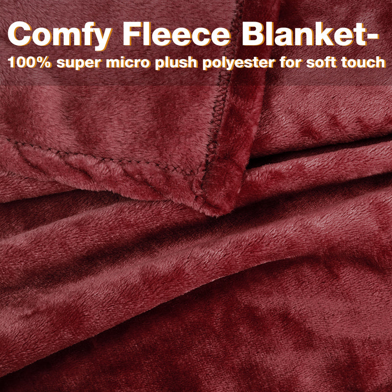 Dark Color Fleece Wearable Blanket Thin style