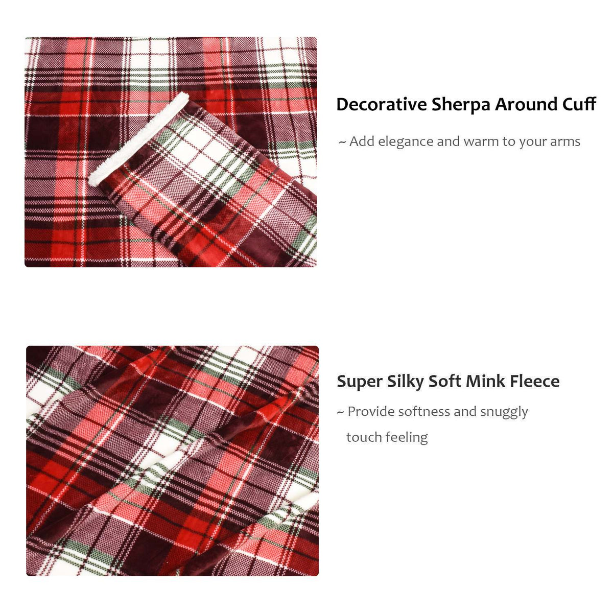 Sherpa Wearable Blanket Pattern