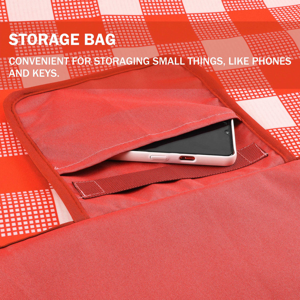 Summer Warp Knit Fabric Waterproof Beach Blanket, 60”x 80”