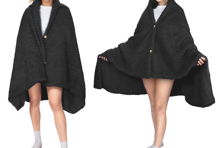 Tirrinia Wrap Shawl Poncho Cape with Hood for Women - Home and Garden product photo