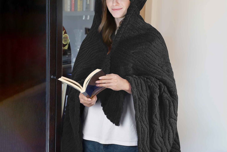Tirrinia Wrap Shawl Poncho Cape with Hood for Women