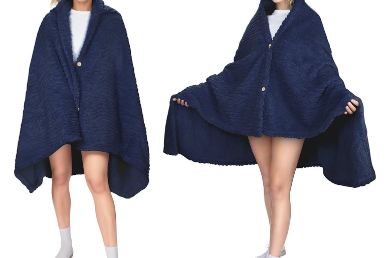 Tirrinia Wrap Shawl Poncho Cape with Hood for Women