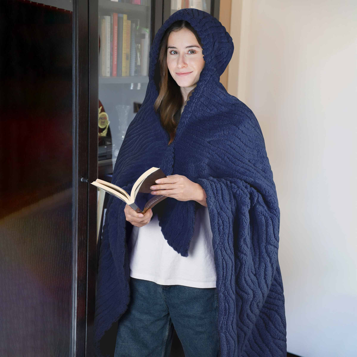 Tirrinia Wrap Shawl Poncho Cape with Hood for Women