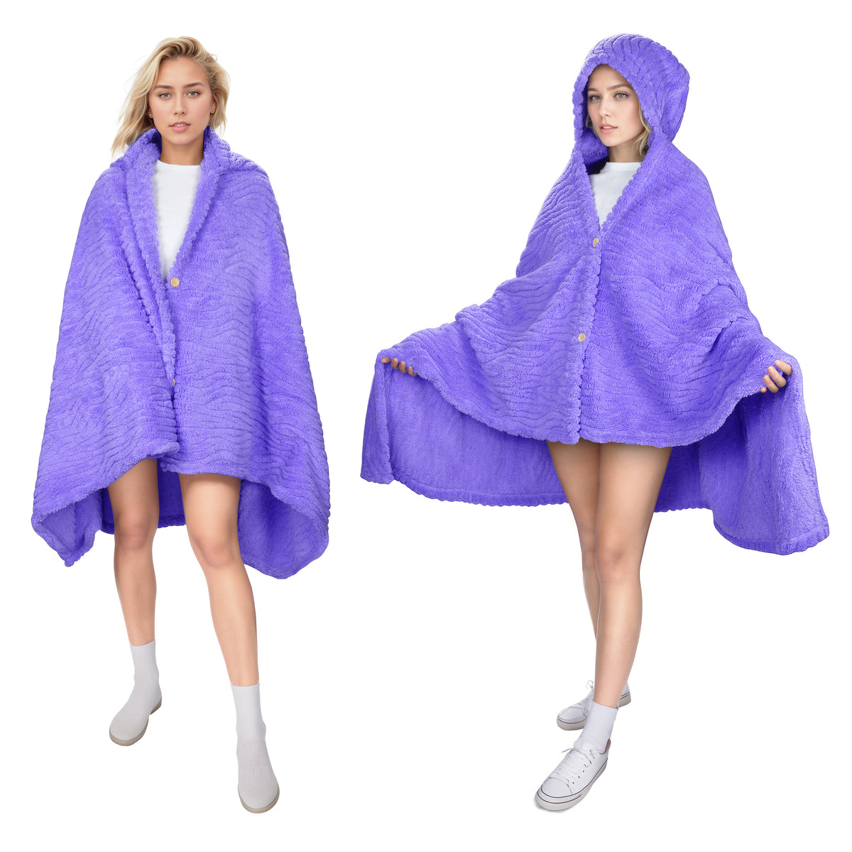 Tirrinia Wrap Shawl Poncho Cape with Hood for Women