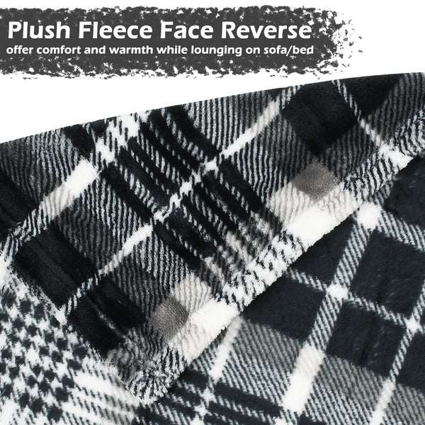 Buffalo Plaid Throw Blanket for Summer