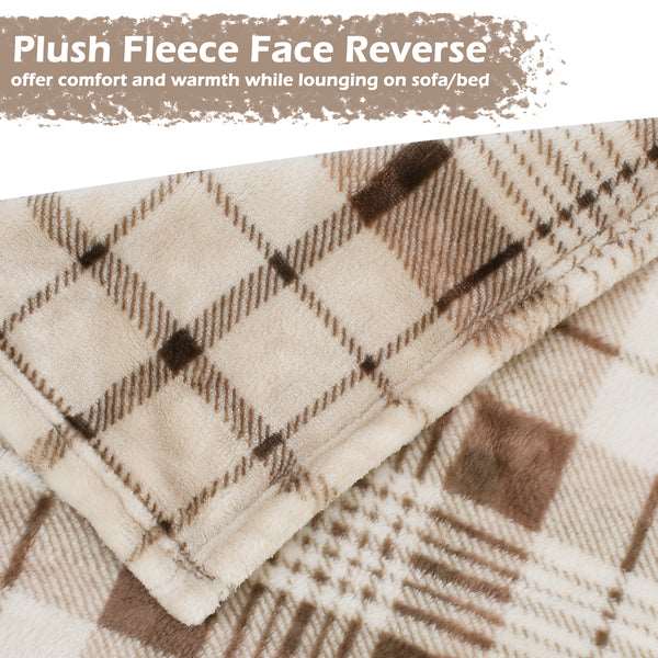 Buffalo Plaid Throw Blanket for Summer