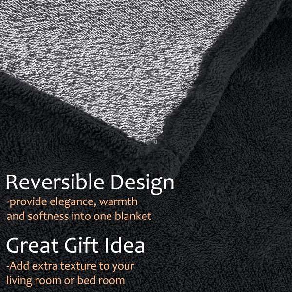 Lightweight Soft Knitted Summer Sherpa Blanket