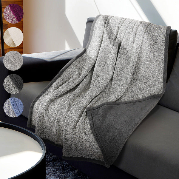 Lightweight Soft Knitted Summer Sherpa Blanket
