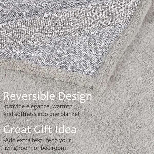 Lightweight Soft Knitted Summer Sherpa Blanket