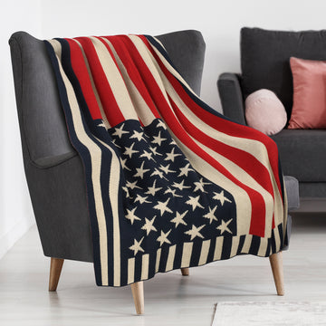 American Flag - Knitted