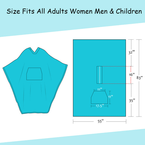 Fleece Wearable Blanket Poncho