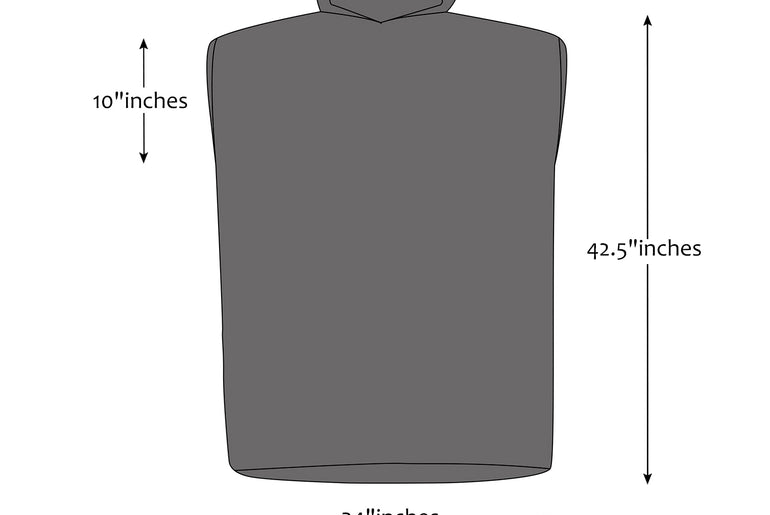 Tirrinia Unisex Beach Changing Towel With Hood for Summer size chart
