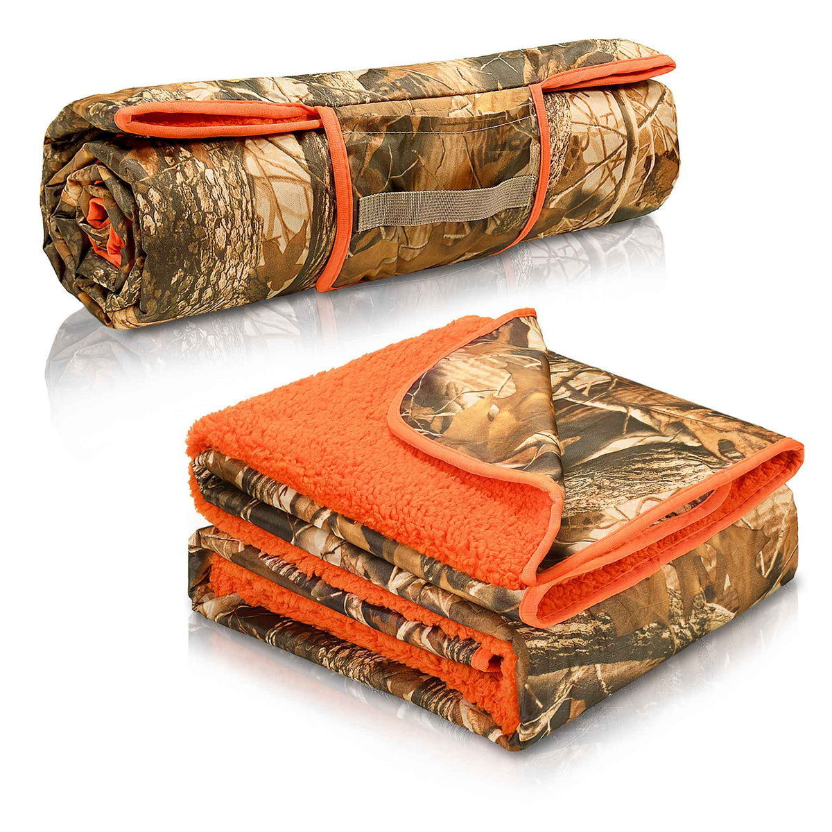 Waterproof Stadium Blanket with Sherpa Lining for Stadium 51''×59''