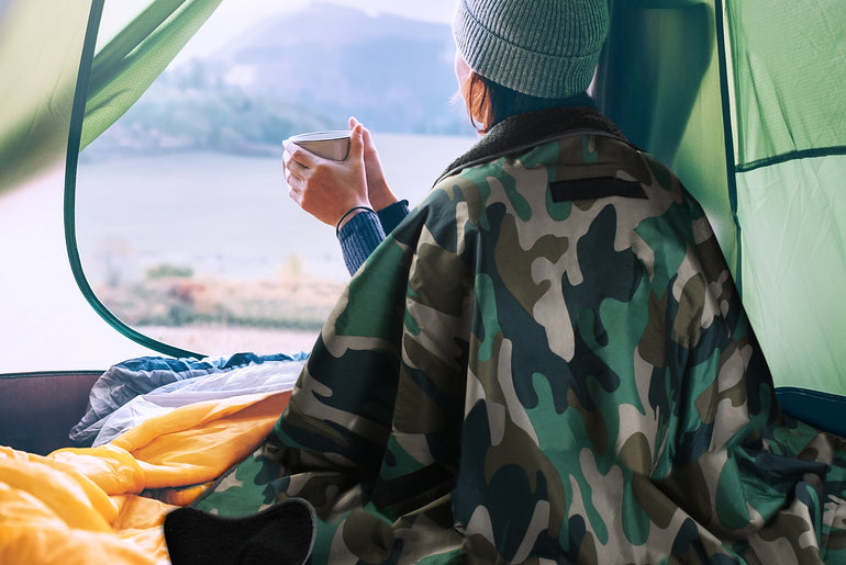 Outdoors Waterproof Throw Blanket for Travel 51”x 59”