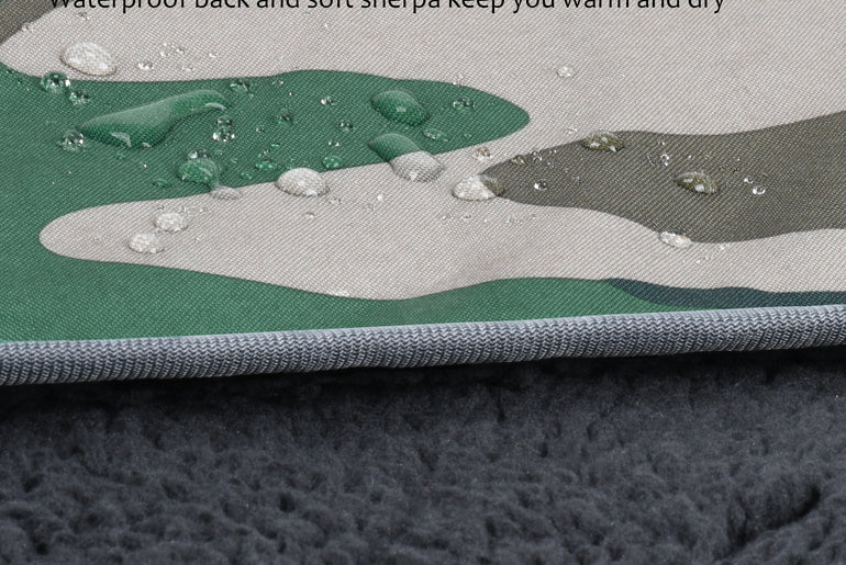 Outdoors Waterproof Throw Blanket for Travel 51”x 59”