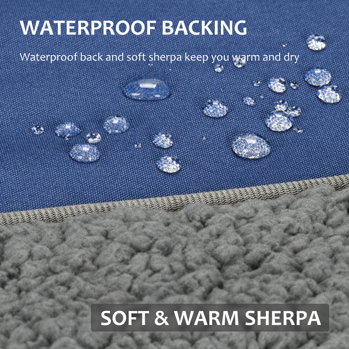 Outdoors Waterproof Throw Blanket for Trip, 66”x 90”