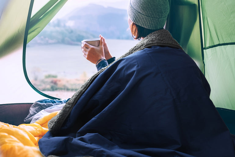 Outdoors Waterproof Throw Blanket for Trip, 66”x 90”