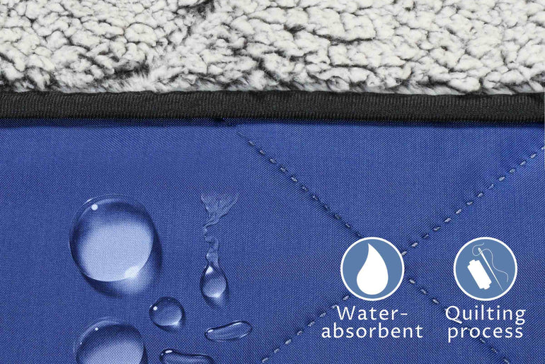 Waterproof Oxford & Plush Outdoor Down Blanket with Sherpa Lining, 60'' x 80''