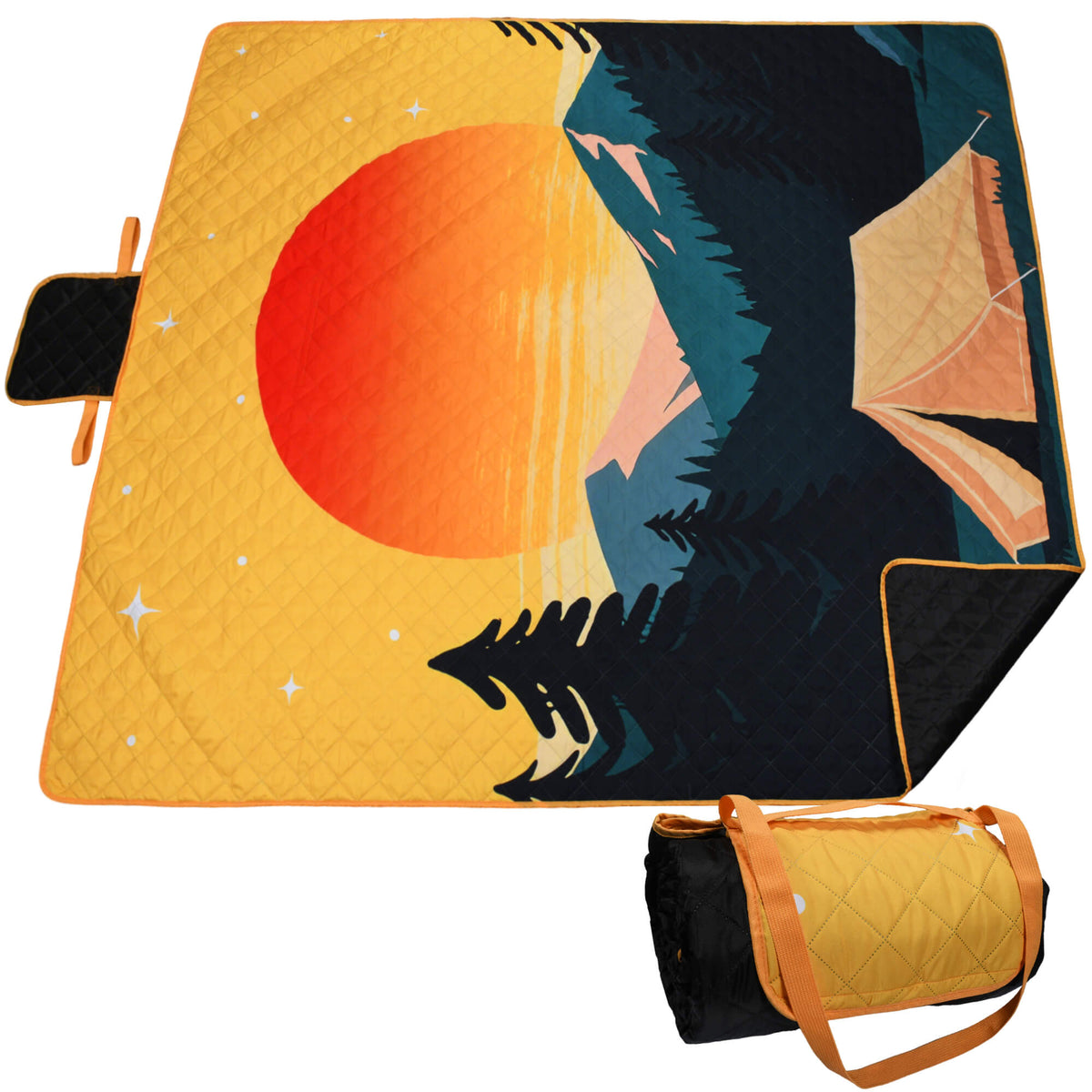 Tirrinia Waterproof Beach Blanket – Sandproof Outdoor Picnic & Camping Mat (70" × 80") -  product photo