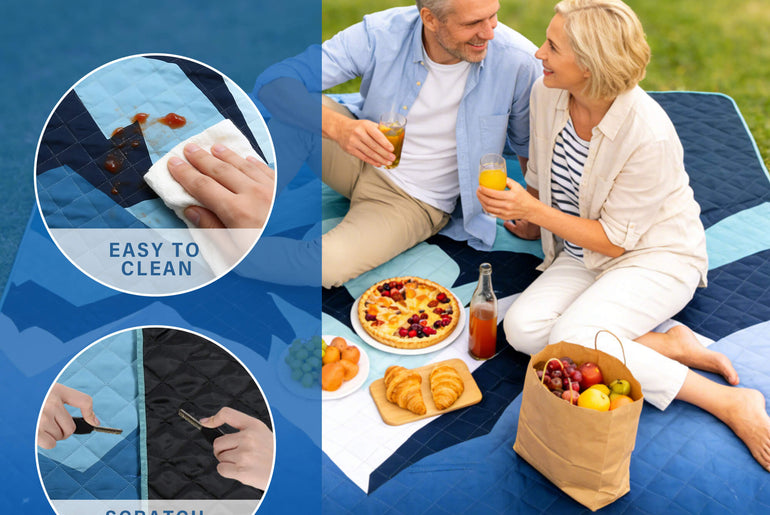 Tirrinia Waterproof Beach Blanket – Sandproof Outdoor Picnic & Camping Mat (70" × 80") newarrivals style
