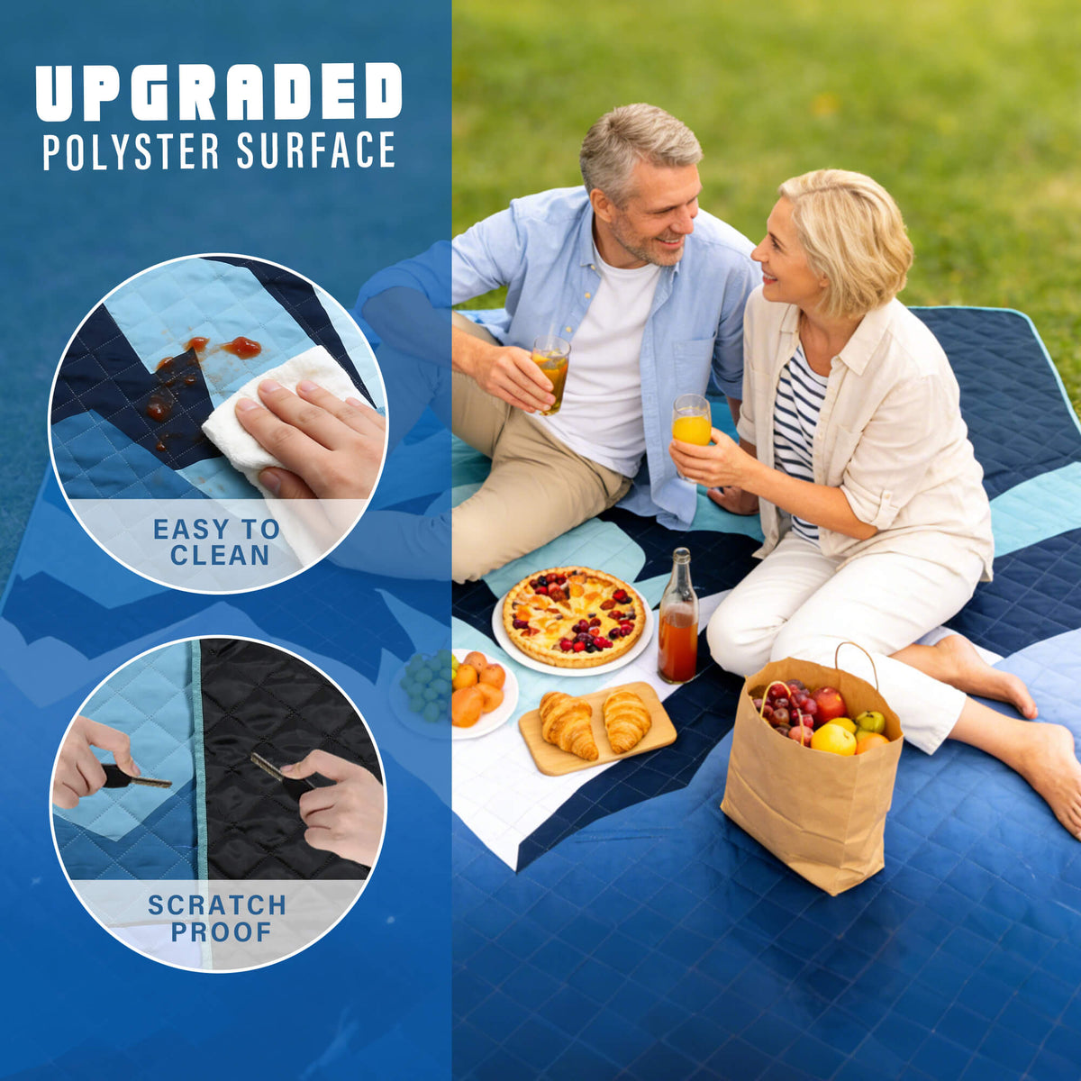 Tirrinia Waterproof Beach Blanket – Sandproof Outdoor Picnic & Camping Mat (70" × 80") newarrivals style