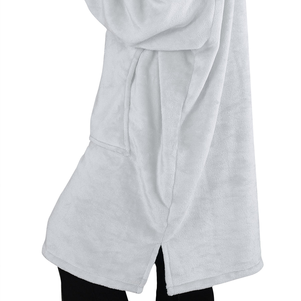 Fleece Oversize Blanket Sweatshirt Dress Thin style