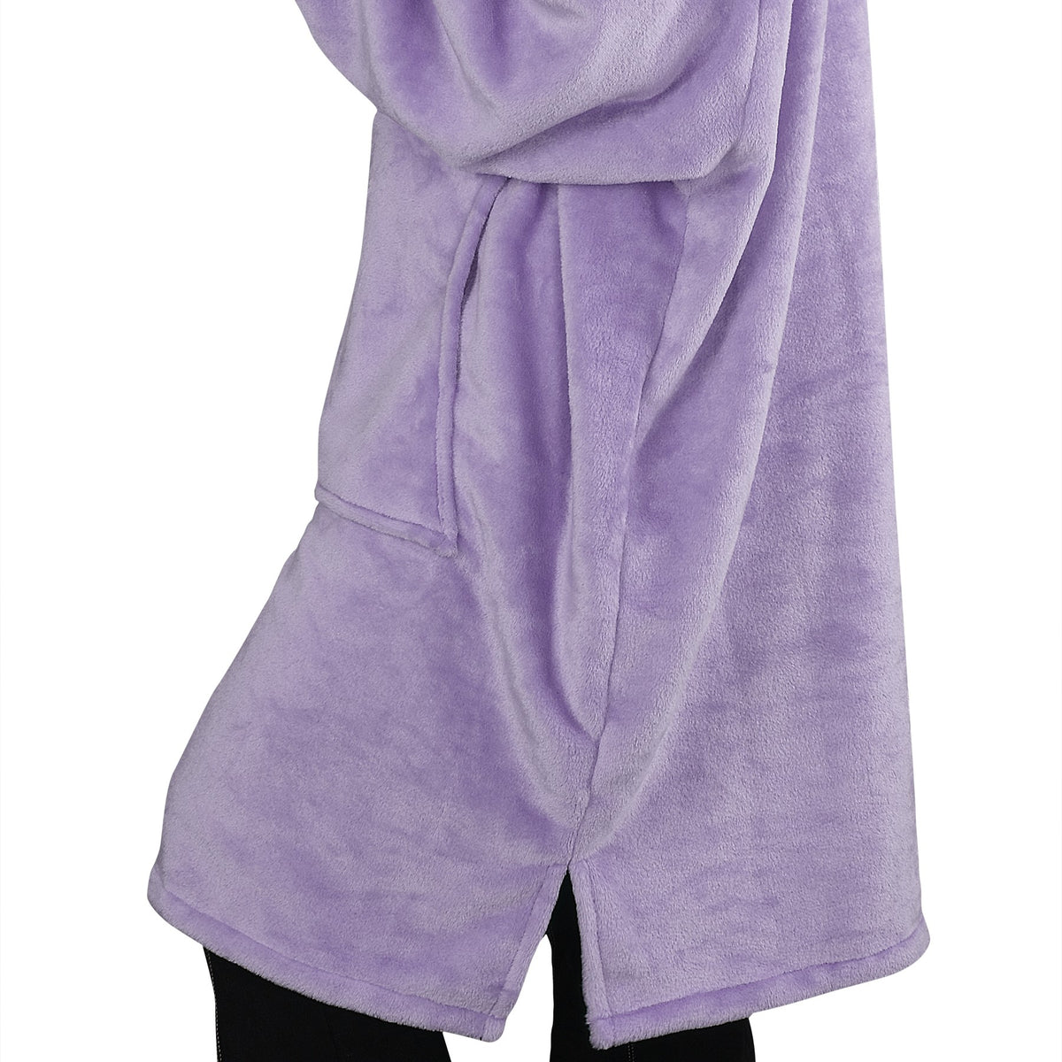 Fleece Oversize Blanket Sweatshirt Dress Thin style