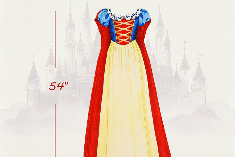 Tirrinia Kids Princess Dress Wearable Blanket — Snow White Flannel Sleep Sack for Girls, Soft Cozy Throw Blanket Dress, 54in x 26in