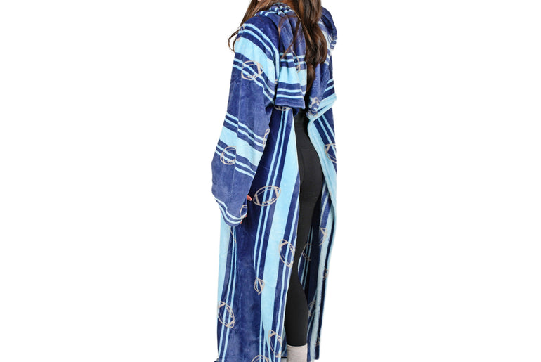Blue Football Field Wearable Blanket Single Layer product image 5